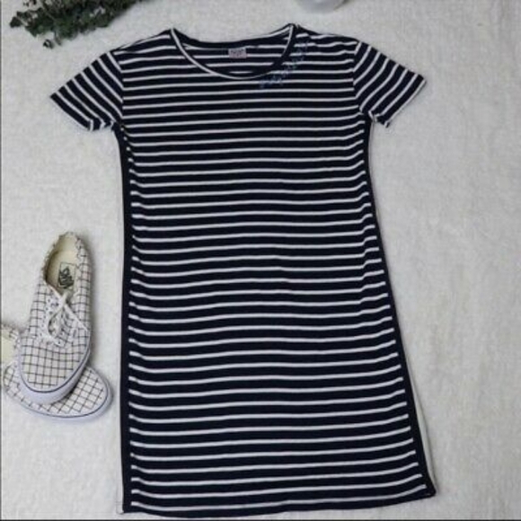 Junk Food Party in the USA Striped T-Shirt Dress - Picture 2 of 4